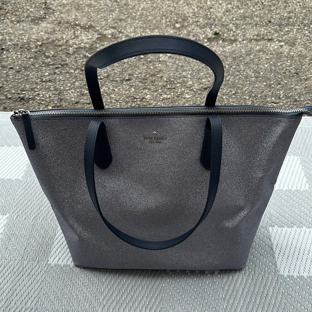 Kate Spade Navy Glitter Tote
